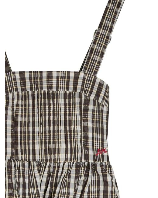 Damson Madder Brown Check-Pattern Top