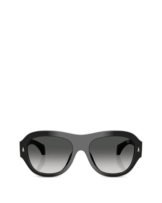 Moncler Black Elevane Geometric-Frame Sunglasses