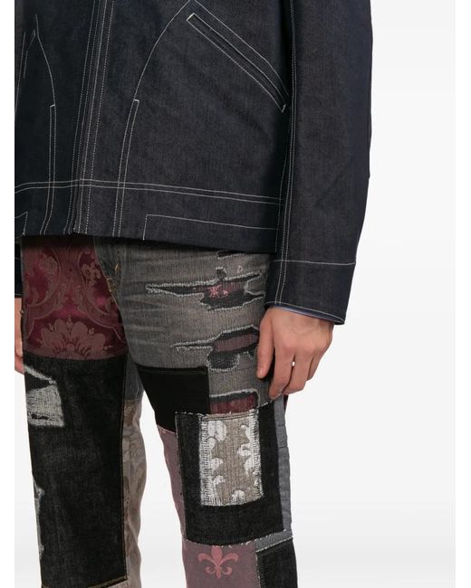 Junya Watanabe Gray X Levi's Patchwork Jeans for men