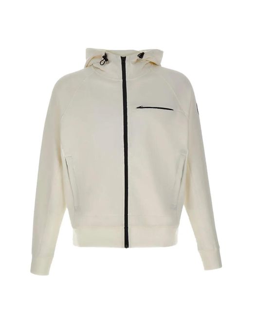 Blauer White Shaw Zip-Up Hoodie for men