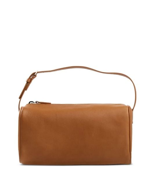 The Row Brown Leather Clutch Bag