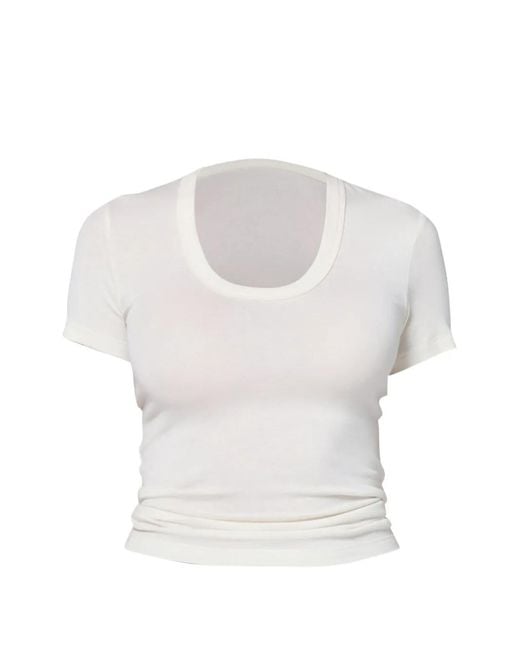 Citizens of Humanity White Ribbed T-Shirt