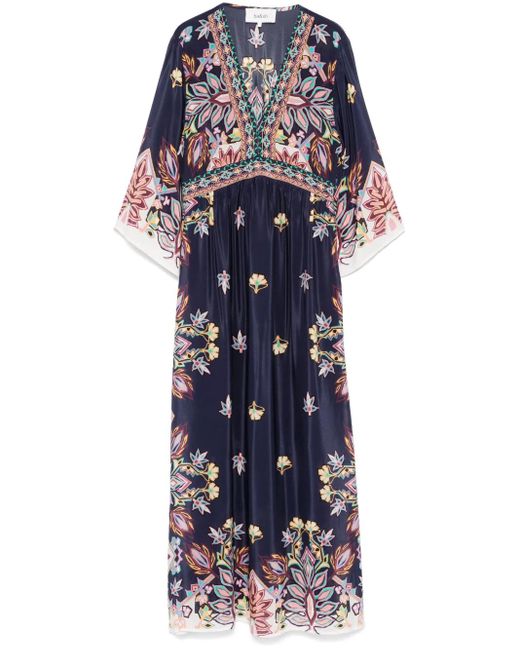 Ba&sh Blue Lufia Maxikleid