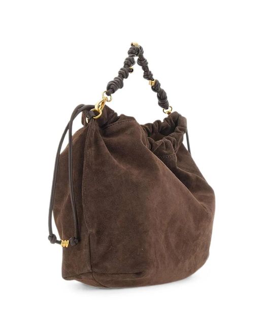 Gianni Chiarini Brown Morgana Suede Tote Bag