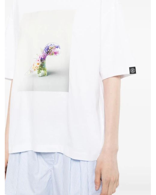 SPORT b. by agnès b. White Glass Dino T-Shirt