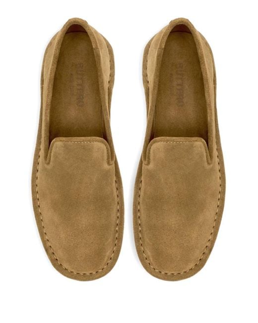 Buttero Brown Suede Loafers