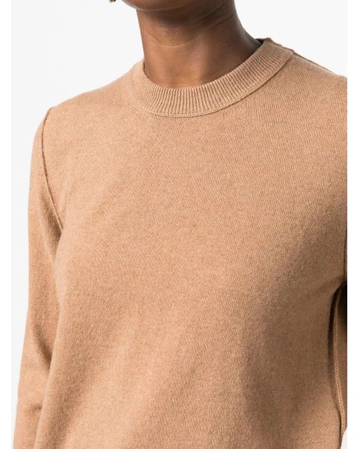 Maison Margiela Natural Crew-Neck Cashmere Jumper