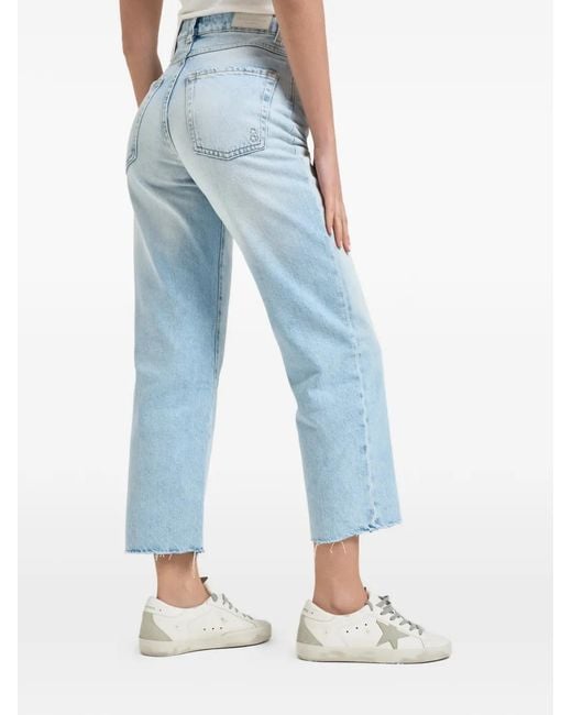 ICON DENIM Blue Jill Frayed Jeans