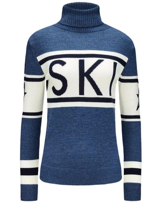 Perfect Moment Blue Schild Sweater