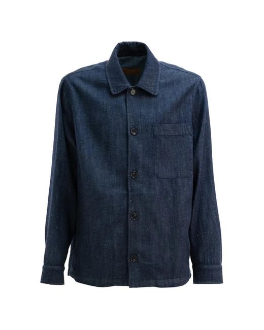 Cruna Cardiff Shirtjack in het Blue voor heren