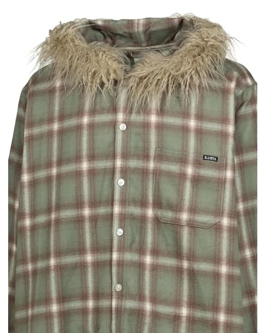 Giacca-Camicia di KAMIYA in Green da Uomo