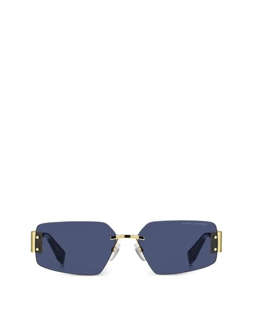 Marc Jacobs Blue Rectangle-Frame Sunglasses