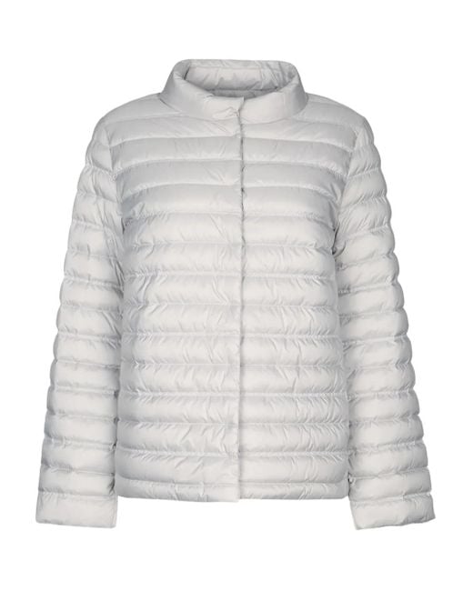 Add Gray Quilted Puffer Jacket