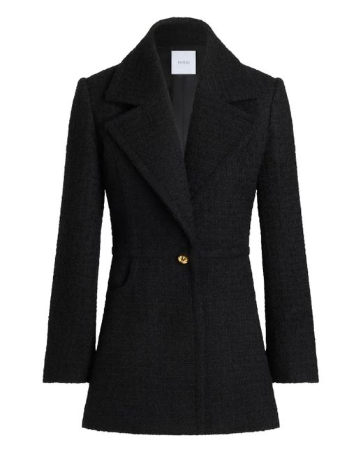 Patou Black Single-Breasted Tweed Jacket