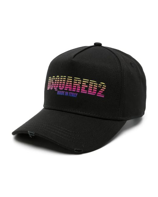 DSquared² Baseballkappe Mit Logo-Print in Black für Herren
