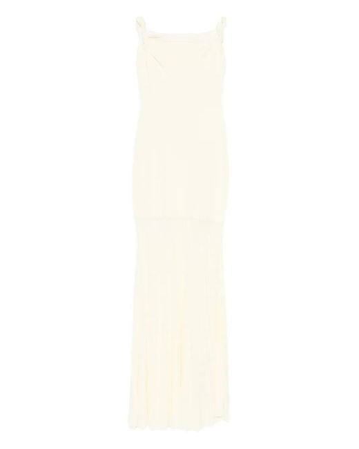 Sir White Elia Off-Shouder Twist Maxi Dress