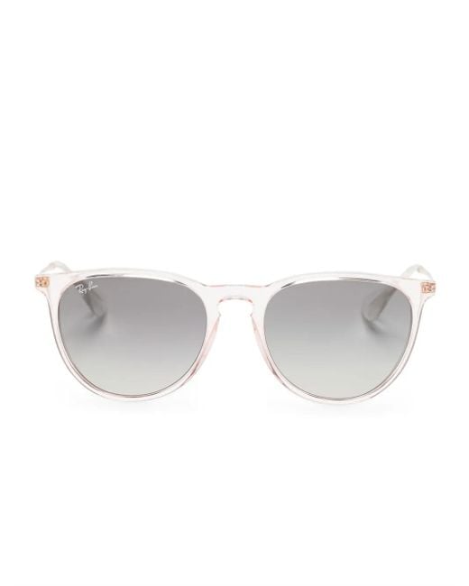 Ray-Ban White Erika Classic Sunglasses