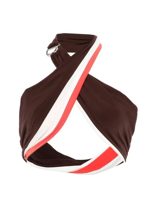 Coperni Gekruiste Top in het Red