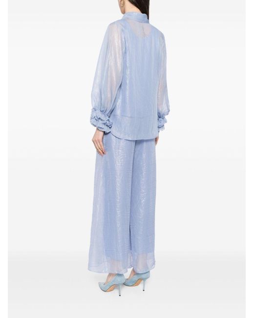 Baruni Sandy linen-cotton trouser suit - Green