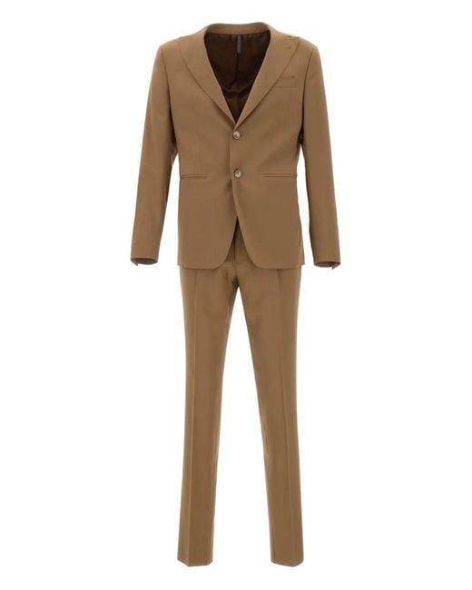 Santaniello Natural Wool Suit for men