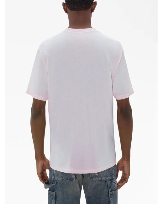 Amiri Pink Ma Bar-Appliqué T-Shirt for men