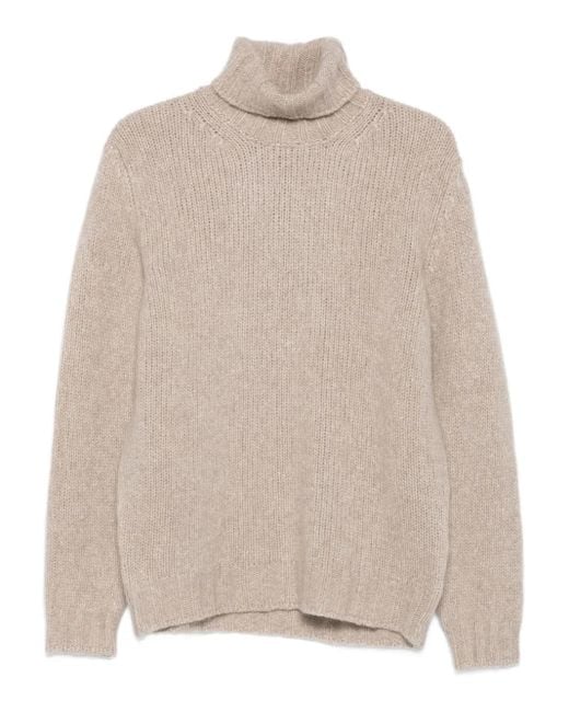 Fedeli Natural Turtleneck Sweater for men