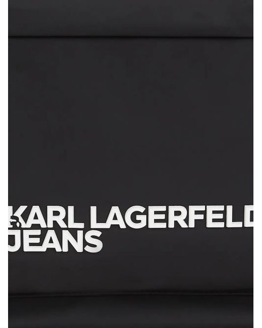 Karl Lagerfeld Black Klj Roll-Top Backpack for men