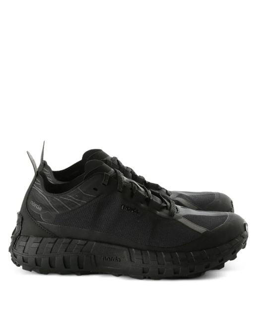 Norda Black Panelled Sneakers for men