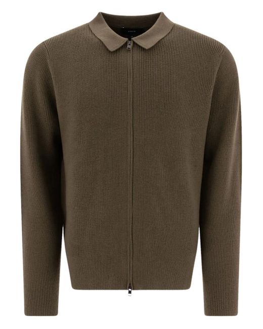 Vince Wool Blend Cardigan in Green für Herren