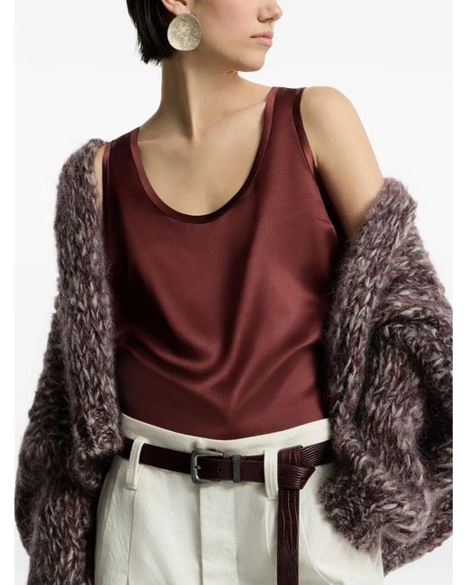 Top Stretch Brunello Cucinelli de color Purple