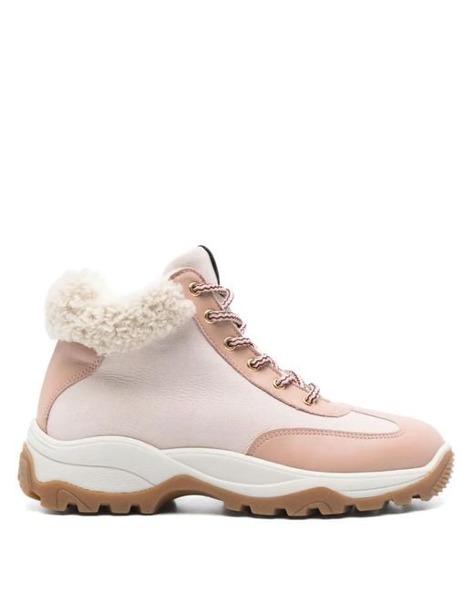 Pollini Pink Ice Cracker Boots