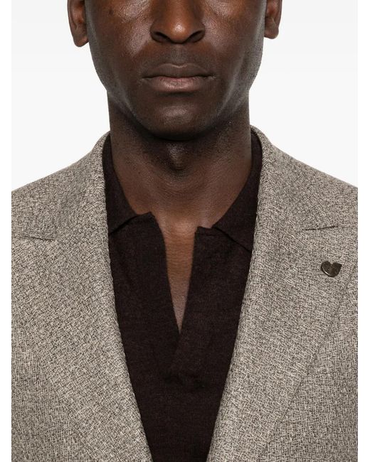 Gabriele Pasini Gray Buttoned Blazer for men