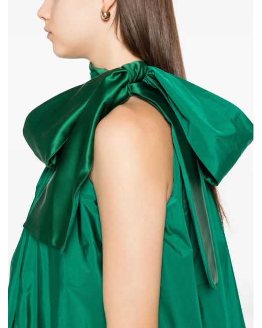 Vestido con detalle de lazo Max Mara de color Green