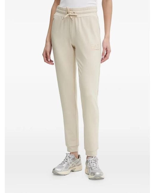 EA7 Natural Pantalon À Ceinture À Logo