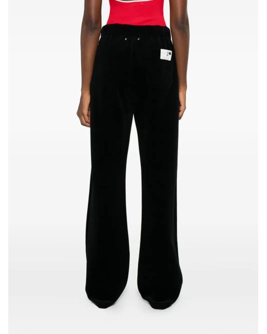 Golden Goose Deluxe Brand Black Wide-Leg Cotton Blend Jogging Star Pants