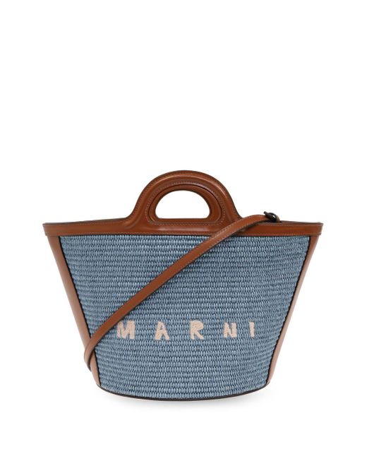 Marni Blue Kleine Tropicalia Handtasche