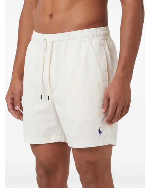 Polo Ralph Lauren White Swimwear Trunk Traveler for men