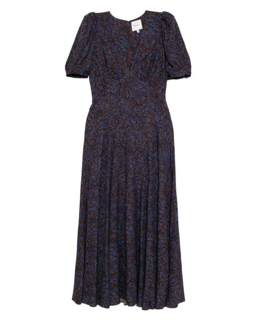 Reformation Blue Naira Dress