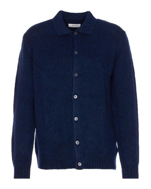 NN07 Geknöpfter Lee Cardigan in Blue für Herren