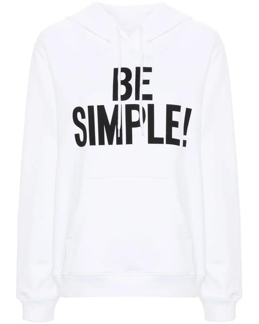 Moschino White Slogan-Print Organic-Cotton Hoodie