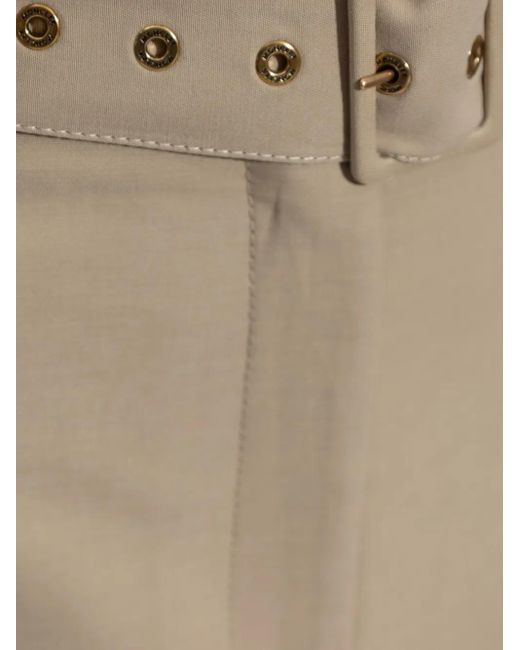 Moncler Natural Belted Midi Skirt