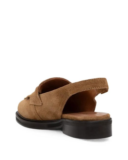 JONAK PARIS Brown Mocassins Delphy À Franges