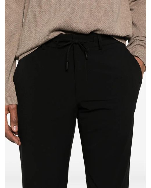 Karl Lagerfeld Black Pace Drawstring Trousers for men