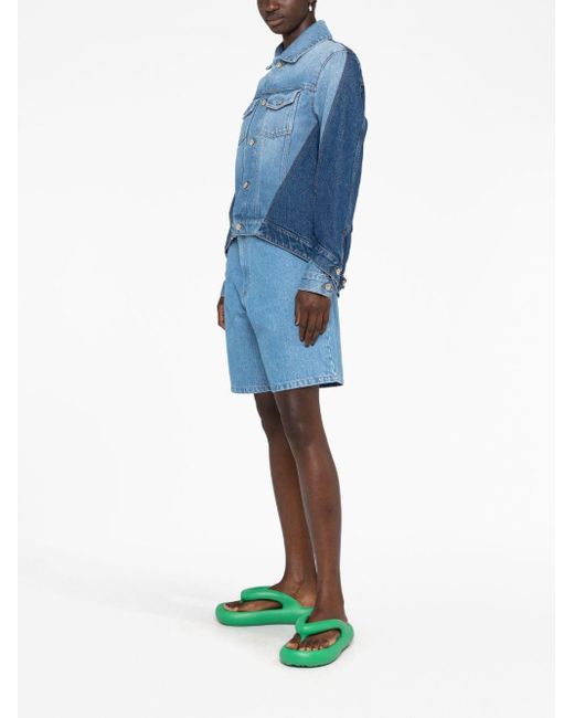 Veste en jean à design asymétrique Loewe en coloris Blue