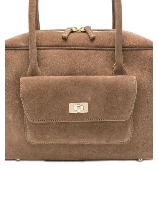 Sandro Brown Ezmeh Suede Bag