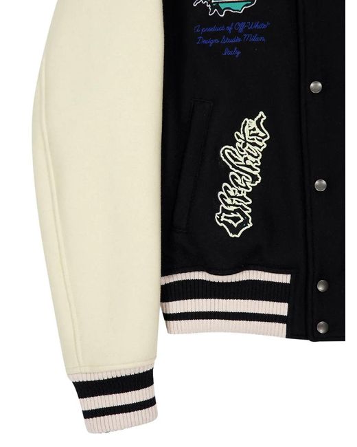 Off-White c/o Virgil Abloh Black Panthers Varsity Jacket for men