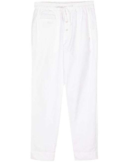 Undercover White Panelled Cotton Track Pants for men