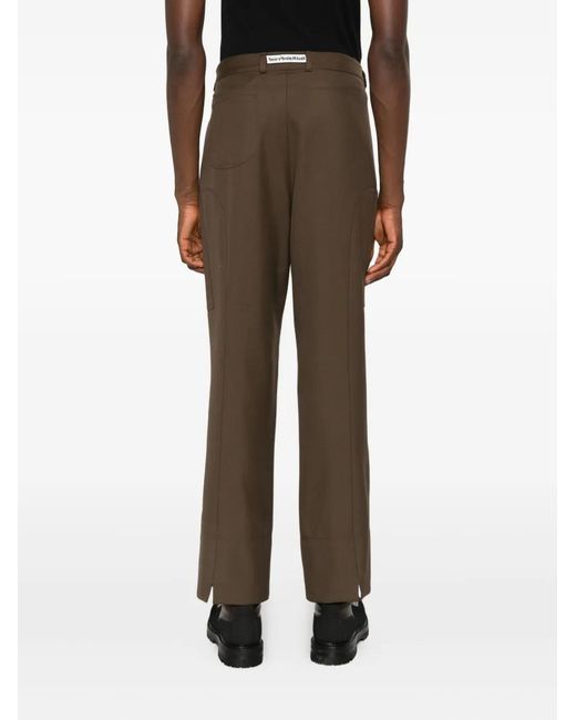 Notrainproof Green Panelled Trousers for men