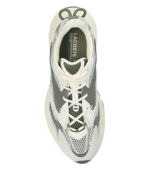 Lacoste White L003 Neo Shot Mesh Panelled Sneakers for men