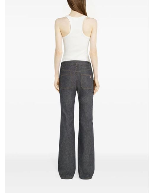 Courreges Gray Bootcut Jeans